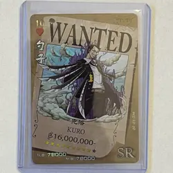 Kuro Cat Pirate Wanted Anime One Piece Super Rare Holo Mint Trading Card CCG TCG - Image 1