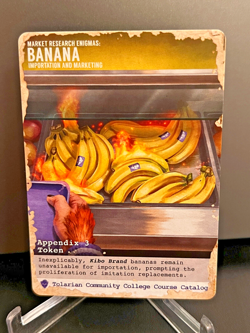 Banana Token MTG Tolarian Community College Kickstarter The Professor Season 3 - Image 1