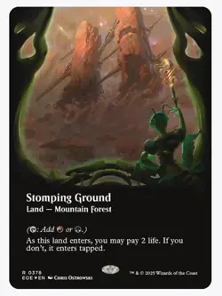 Stomping Ground (Borderless) (Galaxy Foil) Edge of Eternities Foil - Image 1