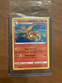 Special Delivery Charizard Pokemon Center Promo Card SEALED SWSH075 NM - Image 1