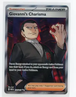 Pokemon TCG - Giovanni's Charisma 197/165 - SV 151 - Full Art Trainer - Image 1