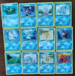 Lot of 12 Vintage Pokemon Cards Water Type TCG Rare Collection See Pictures - Image 2