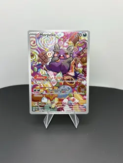 Morpeko 206/182 Paradox Rift IR Holo Pokemon Card - Image 1