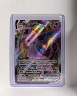 Espeon Vmax 065/203 Evolving Skies NM Full Art Ultra Rare Pokemon Card - Image 1