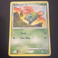 Bulbasaur LV.13 93/147 Regular Platinum Supreme Victors Pokemon TCG LP 2009 - Image 1