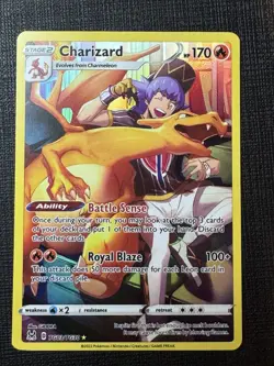 Pokemon TCG Charizard Ultra Rare Holo, TG03/TG30, Lost Origin NM Condition - Image 1