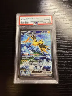 Zapdos EX 202/165 Scarlet & Violet 151 Special Illustration Rare Pokemon PSA 10 - Image 2