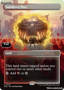 MTG: Sundown Pass (Borderless) EN [SOS - 305] Foil - Image 1