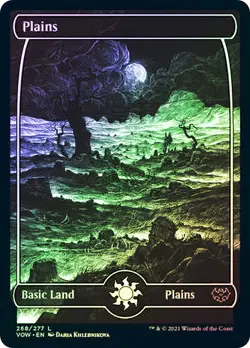 MTG FOIL Plains Full Art - Innistrad: Crimson Vow #268 - Image 1