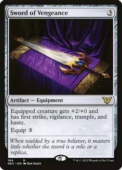 MTG Sword of Vengeance ** Neon Dynasty Commander ** English - Image 1