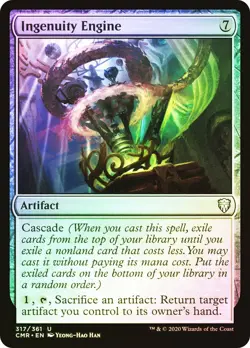 MTG FOIL Ingenuity Engine - Commander Legends #317 - Image 1