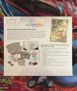 Scarlet & Violet Prismatic Evolutions Elite Trainer Box. Factory Sealed Pokemon - Image 2