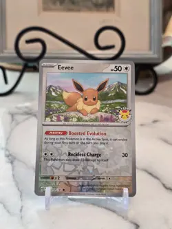 Pokemon TCG Eevee - 074/131 (Pkmn Day 2025) (Reverse Cosmos Holo) Misc Promos NM - Image 1