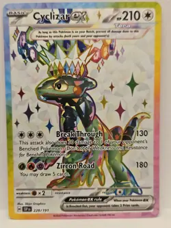 CYCLIZAR EX 228/191 ULTRA RARE SURGING SPARKS POKEMON NM - Image 1