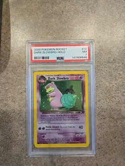 2000 Pokemon Rocket Dark Slowbro-Holo #12 PSA NM 7 - Image 1