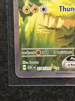 Pikachu ex 276/217 Special Illustration Rare SIR Pokemon ME: Ascended Heroes NM - Image 3