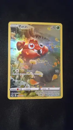 Pokemon TCG Paras GG32/GG70 Crown Zenith Galarian Gallery Ultra Rare Holo - Image 1