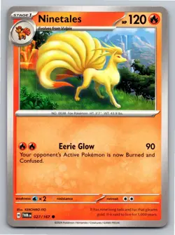 Ninetales 027/167 Common Twilight Masquerade Pokemon Near Mint - Image 1