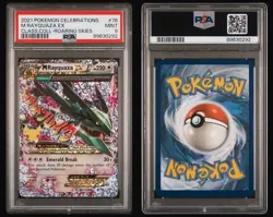 PSA 9 2021 M RAYQUAZA EX POKEMON CELEBRATIONS CLASSIC COLLECTION #76/108 - Image 3
