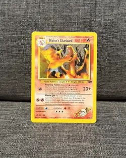 Pokemon TCG Blaine's Charizard Gym Challenge 2 Holo Unlimited Rare - Image 1