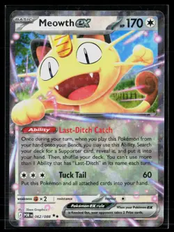 Meowth ex 062/088 Double Rare Perfect Order Pokemon NM - Image 1