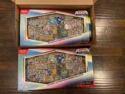 2x Pokemon TCG Prismatic Evolutions Lucario Tyranitar Ex Premium Collection Box - Image 3