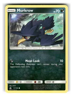 Murkrow 71/156 Common Ultra Prism Pokemon Near Mint - Image 1