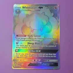 Pokemon Whimsicott GX 226/214 Unbroken Bonds Secret Rare Full Art Holo 2019 - Image 3
