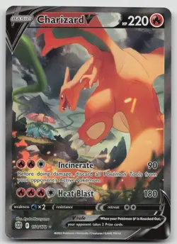 Charizard V 154/172 Brilliant Stars Alt Art Pokemon LP - Image 1