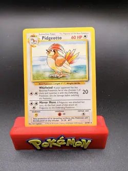 Pidgeotto 22/102 Rare Regular Base Set Unlimited Pokemon English Near Mint - Image 1