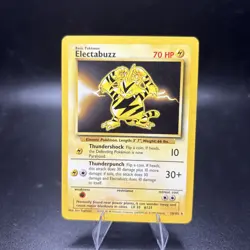 Pokemon TCG Electabuzz 20/102 Rare Unlimited Base Set Unlimited Non Holo NM - Image 1