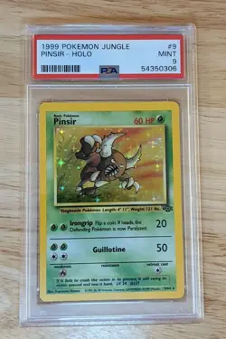 Pokemon PSA 9 MINT 1999 Pinsir Jungle Unlimited Holo 9/64 - Image 1