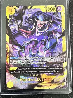 MARSHALL.D.TEACH (119) OP16-119 THE TIME OF BATTLE ONE PIECE SECRET RARE - Image 1