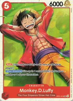 ONE PIECE Monkey D. Luffy (014) SR Starter Deck EX: Gear 5 #ST21-014 NM - Image 1