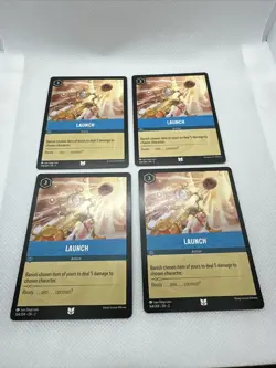 4x Launch 104/204 Disney Lorcana Rise of the Floodborn - Image 1