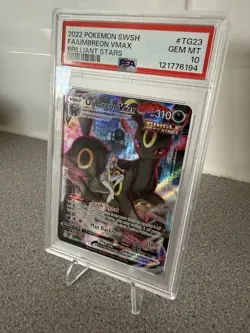 PSA 10 Umbreon VMAX TG23/TG30 Brilliant Stars Full Art 2022 SWSH Pokemon Card - Image 2