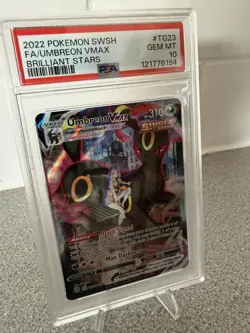 PSA 10 Umbreon VMAX TG23/TG30 Brilliant Stars Full Art 2022 SWSH Pokemon Card - Image 3
