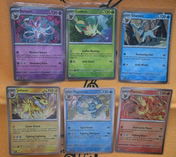 Pokemon Prismatic Evolutions Promo 6 Card Set 167-172 Flareon Sylveon GlaceonETC - Image 1