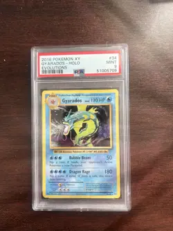 Pokemon TCG Gyarados Holo Card 34/108 Rare XY Evolutions 2016 PSA 9! - Image 1
