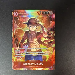 Bandai One Piece Card Game Monkey D. Luffy ST10-006 SR Foil - Image 1