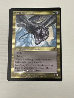 Misprint - MTG Ice-Fang Coatl Modern Horizons 27/40 Foil Etched Rare - Image 1