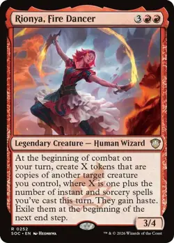 MTG Rionya, Fire Dancer, NM-Mint, English Commander: Secrets of Strixhaven - Image 1