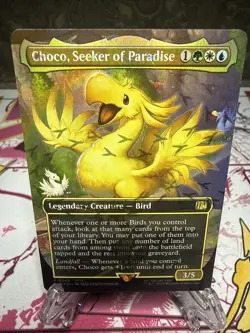 Choco, Seeker of Paradise (Borderless) (Chocobo Track Foil) Final Fantasy Foil - Image 1