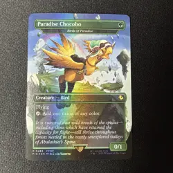 Paradise Chocobo - Birds of Paradise (Borderless) mtg Final Fant Foil NM 483 - Image 1