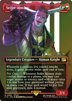 MTG FOIL Seifer Almasy Borderless - FINAL FANTASY #389 - Image 1