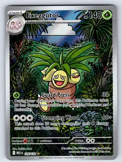 Exeggutor 135/132 Illustration Rare Mega Evolution Pokemon Holo Near Mint - Image 1