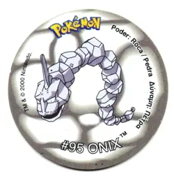 #95 ONIX TAZO Nº111 POKEMON TAZOS 2 COLECCION 2000 MATUTANO / TASTY - Image 1