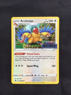 Pokemon Cards: Silver Tempest Prerelease Promo: Archeops SWSH272 - Image 1