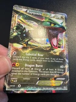 Rayquaza EX 85/124 Holo Ultra Rare Pokemon Dragons Exalted DRX 2012 NM- English - Image 3