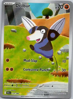 DRILBUR 124/086 BLK Illustration Rare Holo NM/M Pokemon - Image 1